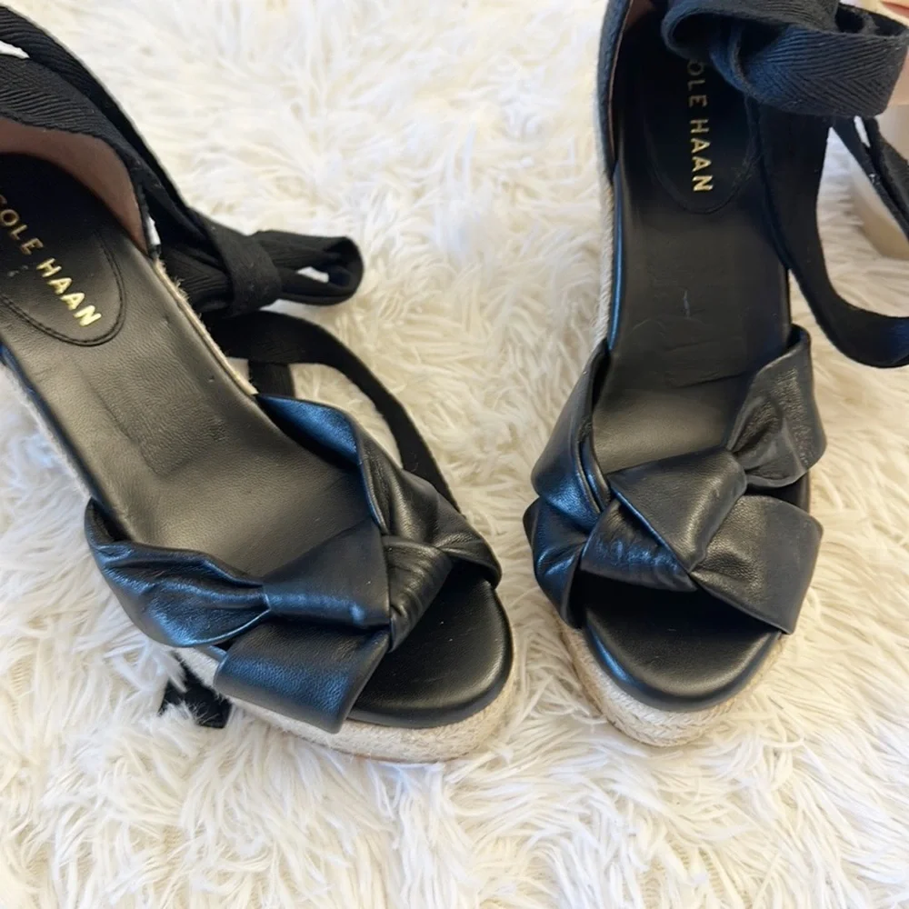 NEW $170 Cole Haan x Anthropologie Hampton Platform wedge sandals women size 6.5
